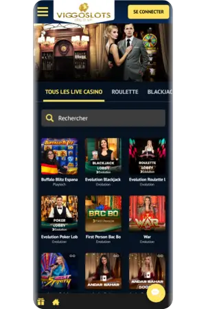 ViggoSlots connexion casino live dealers temps réel